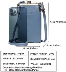 img 1 attached to 👜 Lightweight Crossbody Women's Handbags & Wallets with Cellphone Shoulder Strap and RFID Blocking