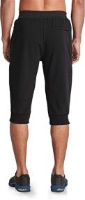 img 3 attached to 🏃 MAGCOMSEN Men's Slim Fit 3/4 Joggers Capri Pants with Zipper Pockets for Running, Training, and Workout