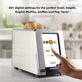 img 2 attached to 🔥 Revolution InstaGLO R180 Toaster: High-End Stainless Steel 2-Slice Design with 60+ High-Speed Smart Settings for Perfect Toasting of Bagels, English Muffins, Toast, Pop-Tarts, and More!