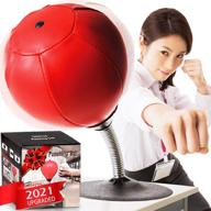 🥊 cozybomb desktop punching bag - stress buster relief gag gifts for him | free standing desk table boxing punch ball with suction cup reflex | strain and tension toys for boys, father, kids logo