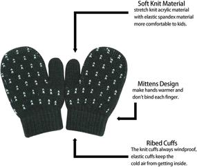 img 3 attached to Toddler Winter Gloves Stretch Gripper Boys' Accessories