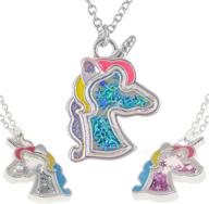 frog sac trio of enchanting unicorn necklaces - a magical accessory set logo