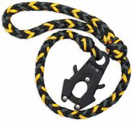 durable braided dog leash with frog clip - ideal for training, 2 ft/4 ft, heavy duty paracord logo