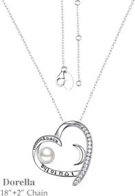 img 1 attached to Necklace Anniversary Birthday Sterling Swarovski Women's Jewelry