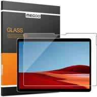 📱 upgraded megoo tempered glass screen protector - 13 inch microsoft surface pro x - easy install, scratch resistant, responsive touch screen guard logo