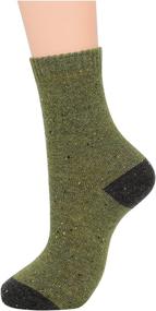 img 2 attached to 🧦 Century Star Womens Athletic Socks: Knit Pattern, Sports & Winter Wool Crew Cut Socks – Warm, Soft & Cashmere Blended Footwear