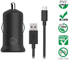 img 2 attached to 🔌 Motorola TurboPower 18 QC3.0 Car Charger with USB-C Cable for Moto Z, Z2, Z3, Z4, X4, G7, G7 Play, G7 Plus, G7 Power, G6, G6 Plus [NOT for G6 Play]