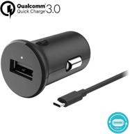 🔌 motorola turbopower 18 qc3.0 car charger with usb-c cable for moto z, z2, z3, z4, x4, g7, g7 play, g7 plus, g7 power, g6, g6 plus [not for g6 play] logo