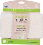 practical matter organic cotton fiber all-purpose kitchen sponge: pack of 2 - eco-friendly and versatile cleaning solution logo