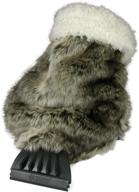 ❄️ stay cozy and snow-free with the subzero 13929 faux fur scraper mitt! logo