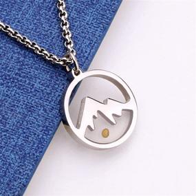 img 1 attached to Mountain Mountains Necklace Bracelet: Beautiful Christian Jewelry for Girls