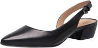 naturalizer womens banks black leather women's shoes and pumps logo