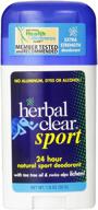 herbal clear sport deodorant ounces 标志