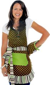 img 1 attached to 🍈 Cocoa Lime Flirty Aprons Oven Mitt