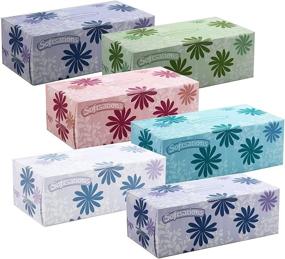 img 2 attached to Tiger Chef Facial Tissues: 160 Tissues/Box, 6 Boxes, 2-Ply, Assorted Colors