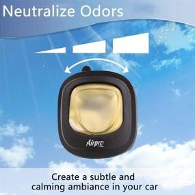 img 1 attached to 🚗 Enhance Your Car's Ambience with Airpro Mini Vent Clip Car Air Freshener Set of 2 - Long-Lasting Vanilla Scent, Air Purifier, and Odor Eliminator for 30 Days!