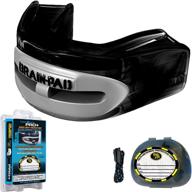 🧠 adult black/gray brain-pad pro+plus mouthguard with strap or strapless option логотип