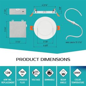 img 2 attached to 🔆 Efficient Lighting with LUXTER Ultra Thin Recessed Junction Dimmable - A Trustworthy Review