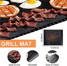 img 1 attached to 20-Piece BeCeLe Griddle Accessories Set for Blackstone and Camp Chef Griddle - Includes Spatulas, BBQ Grill Mat, Scraper, Grill Tongs, and Cleaning Kit - Ideal for Outdoor Grilling