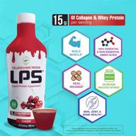 🍉 lps liquid collagen & whey protein supplement: non-gmo, sugar-free - promotes healthy skin & hair - watermelon, single serve packets (25 pack) logo