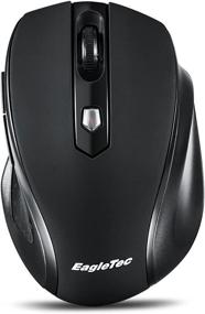 img 1 attached to 🖥️ Eagletec K104 Wireless Keyboard and Mouse Combo- Slim, Flat &amp; Quiet, Ergonomic Full Size Keyboard &amp; Portable Mouse for Windows PC (Black)