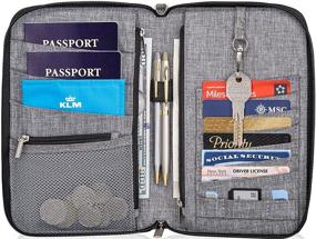 img 4 attached to 🌍 Maximize Travel Efficiency with Valante Document Organizer: Essential Passport Holder & Capacious Travel Accessories
