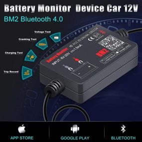 img 2 attached to 🔋 QUICKLYNKS BM2 Auto Battery Monitor - Bluetooth 4.0 12V Car Battery Tester