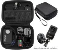 📷 body camera case for veho vcc003, vcc005 muvi hd10, hdpro, pnzeo f5, transcend ts32gdpb10a, pyle ppbcm9, miufly 1296p, r-tech hd night version camera with sd card pockets logo