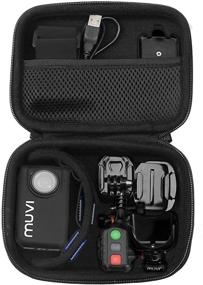 img 2 attached to 📷 Body Camera Case for Veho VCC003, VCC005 MUVI HD10, HDPRO, PNZEO F5, Transcend TS32GDPB10A, Pyle PPBCM9, Miufly 1296P, R-Tech HD Night Version Camera with SD Card Pockets