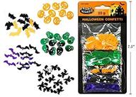 хэллоуинская вечеринка конфетти разбрасывает украшения логотип