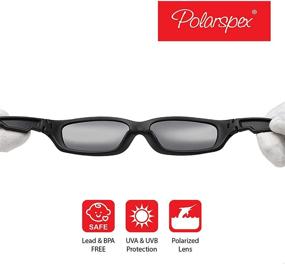 img 1 attached to Солнцезащитные очки Polarspex Sports Wrap Polarized для мальчиков - оптимальные аксессуары для улучшенной производительности