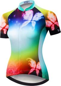 img 4 attached to Women Cycling Jersey Sleeve Breathable Sports & Fitness and Cycling