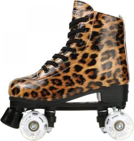 img 2 attached to Gets Classic High Top Light Up Four Wheel Sports & Fitness