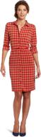 anne klein womens houndstooth printed women's clothing logo