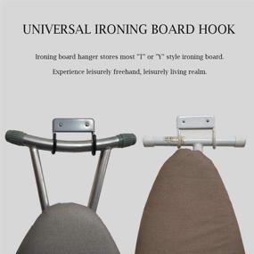 img 3 attached to 🔌 Ironing Board Hanger Wall Mount: Streamline Your Laundry Room with this Space-Saving Wall Rack