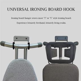 img 2 attached to 🔌 Ironing Board Hanger Wall Mount: Streamline Your Laundry Room with this Space-Saving Wall Rack