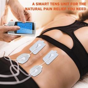 img 3 attached to 💪 Dual Channel TENS EMS Unit Muscle Stimulator Electric Shock Therapy & Electronic Pulse Massager with 24 Modes for Effective Back Pain Relief - Physical Therapy Equipment