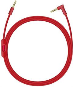 img 3 attached to 🎧 Red Replacement Cord for Beats Headphones: 3.5mm aux Cable for Solo/Studio/Pro/Detox/Wireless/Mixr by Dre Headphones