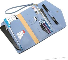 img 2 attached to Krosslon Women's Travel Passport Organizer with RFID Blocking - Handbags & Wallets