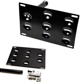 img 4 attached to IJDMTOY Tow License Mounting Bracket Exterior Accessories in License Plate Covers & Frames