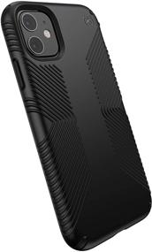 img 4 attached to 📱 Speck Products Presidio Grip iPhone 11 Case: Ultimate Protection in Black/Black