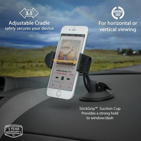 img 1 attached to 📱 Securely Mount Mobile Devices with SCOSCHE HDM DashMount Suction Cup Mount
