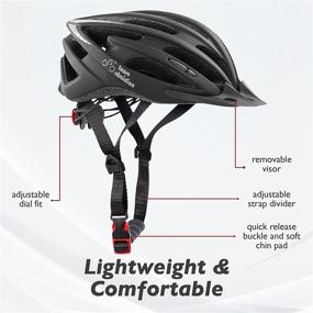 img 2 attached to 🚴 Obsidian Airflow Adult Bike Helmet - Lightweight, Reinforced Skeleton for Men and Women - Comfortable & Breathable Cycling Mountain Bike Helmet