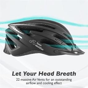 img 1 attached to 🚴 Obsidian Airflow Adult Bike Helmet - Lightweight, Reinforced Skeleton for Men and Women - Comfortable & Breathable Cycling Mountain Bike Helmet