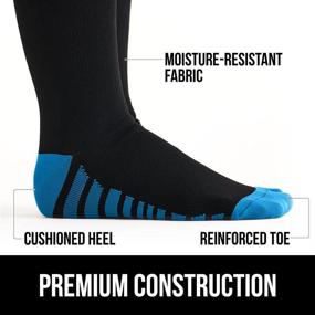 img 1 attached to 🦍 Gorilla Grip Compression Socks - High Performance Circulation Support, Knee High Comfort Stretchy Stockings - Unisex L/XL