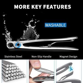 img 1 attached to 💪 EBEWANLI Wide Jaw Opening Toenail Clippers - 17mm for Thick Nails, Extra Large Nail Clippers for Men and Seniors, Stainless Steel Wide Mouth Toenail Clippers