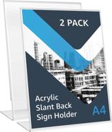 📦 convenient 2 pack amazonbasics acrylic holder: organize with style logo
