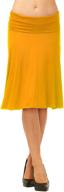 stylish red hanger stretch fold over mustard m women's clothing: perfect blend of comfort and fashion logo