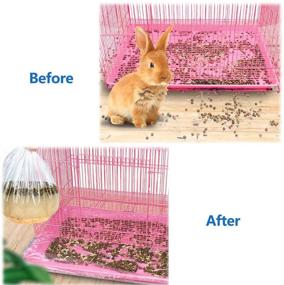 img 2 attached to 🐹 Leak-Proof Guinea Pig Cage Liner Bags - Disposable Plastic Liners for Rabbit, Hamster, Hedgehog - Small Animal Bedding and Litter Pan Bags