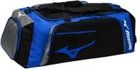 сумка mizuno tornado duffle black grey логотип